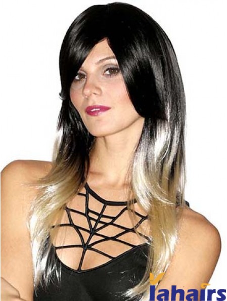 Straight Style 20 inch Ombre/2 Tone With Bangs Long Wigs