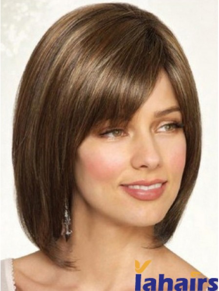 Chin Length Straight 100% Hand-tied Wigs 