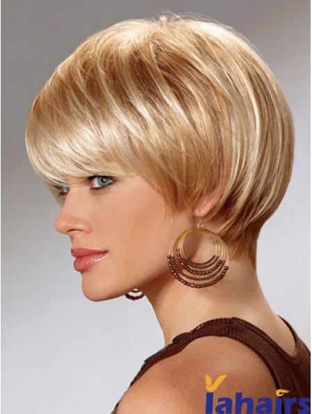 Short Bob Wigs For Women With Capless Straight Style Short Length